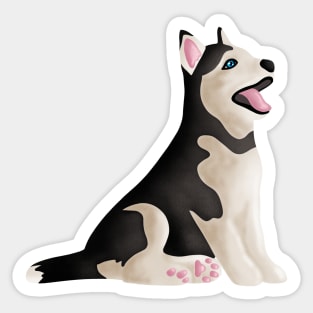 Siberian Husky Dog Sticker